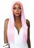 Straight pink wig
